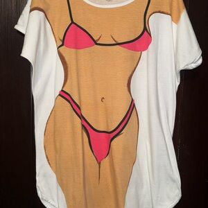 Graphic Bikini Print T-Shirt